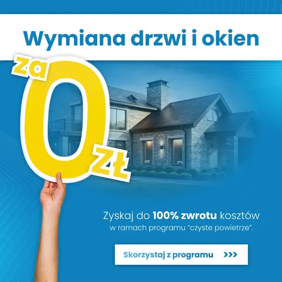 Reklama: wymiana okien i drzwi